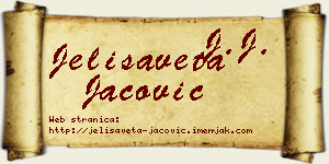 Jelisaveta Jačović vizit kartica
